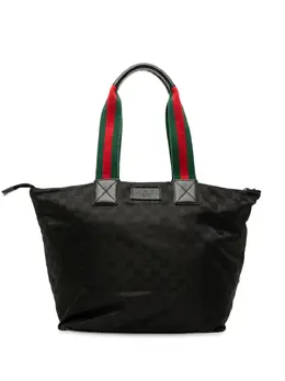 Gucci Pre-Owned: Чёрная сумка-шоппер 