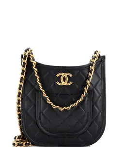 CHANEL Pre-Owned: Чёрная сумка 