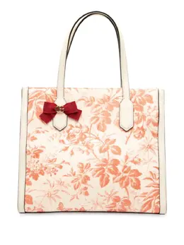 Gucci Pre-Owned: Сумка-шоппер с растительным принтом 