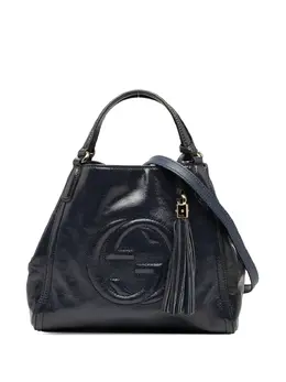 Gucci Pre-Owned: Голубая сумка 
