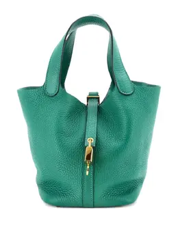 Hermès Pre-Owned: Зелёная сумка 
