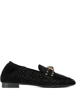 Kurt Geiger London: Чёрные лоферы 