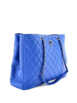 CHANEL Pre-Owned: Голубая сумка-шоппер 