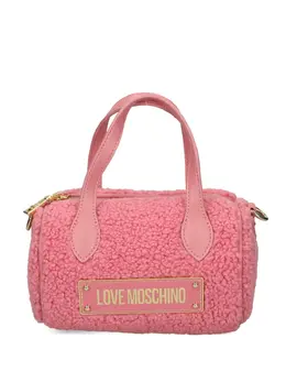 Love Moschino: Розовая сумка-шоппер 