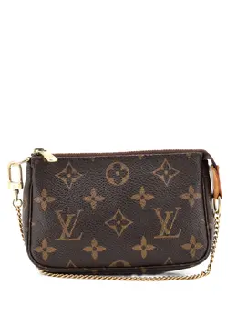 Louis Vuitton Pre-Owned: Коричневый клатч 