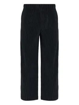 Homme Plissé Issey Miyake: Чёрные брюки 