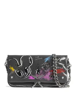 Zadig&Voltaire: Клатч  Rock с принтом