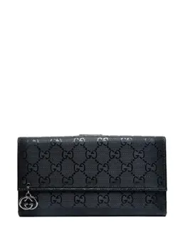 Gucci Pre-Owned: Чёрный кошелёк 