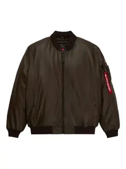 Alpha Industries: Кожаная куртка 