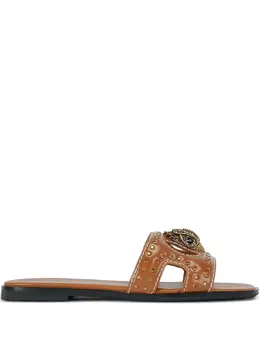 Kurt Geiger London: Коричневые сандалии 