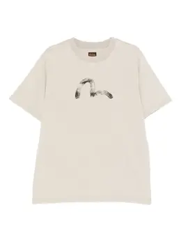 EVISU: Бежевая футболка 