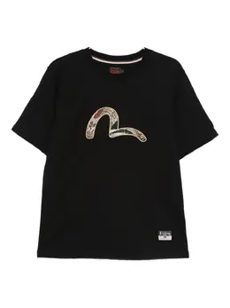 EVISU: Чёрная футболка 