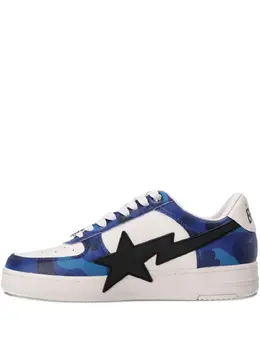 A BATHING APE®: Голубые кроссовки 