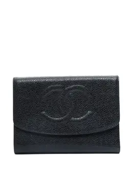 CHANEL Pre-Owned: Чёрный кошелёк 