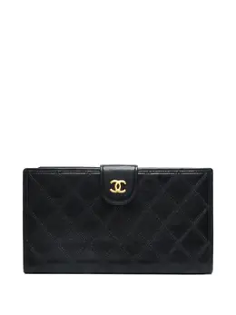 CHANEL Pre-Owned: Чёрный кошелёк 