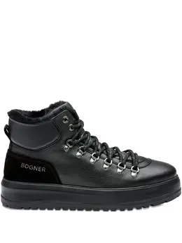 BOGNER: Чёрные ботинки 