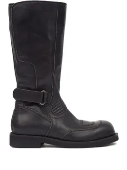 MM6 Maison Margiela: Чёрные сапоги 