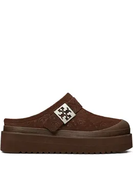 Tory Burch: Тёмные сабо 
