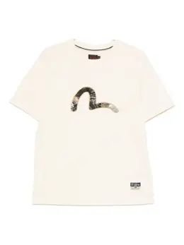 EVISU: Бежевая футболка 