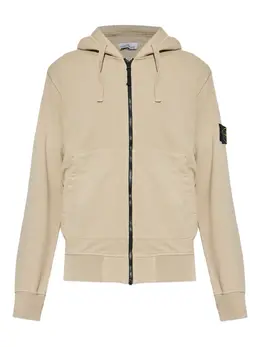 Stone Island: Бежевая толстовка 