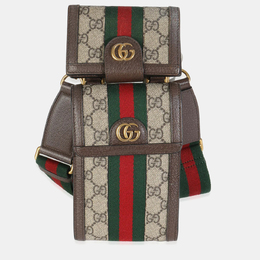 Gucci: Бежевый кошелёк  GG Supreme