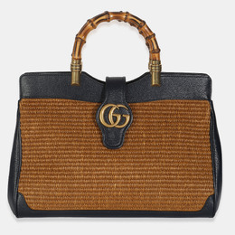 Gucci: Тёмная сумка  Bamboo
