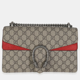 Gucci: Красная сумка  GG Supreme