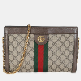Gucci: Бежевая сумка  GG Supreme