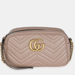 Gucci: Розовая сумка  GG Marmont