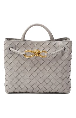 Bottega Veneta: Серая сумка 