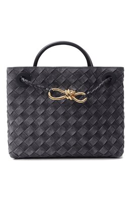 Bottega Veneta: Серая сумка 