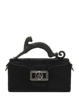 Lanvin: Чёрная сумка через плечо 