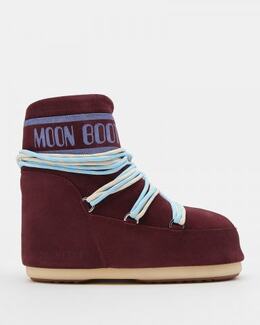 Moon Boot: Бордовые ботинки 
