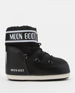 Moon Boot: Чёрные ботинки 