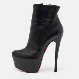 Christian Louboutin: Чёрные ботинки 