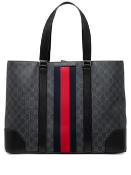 Gucci Pre-Owned: Чёрная сумка-шоппер 