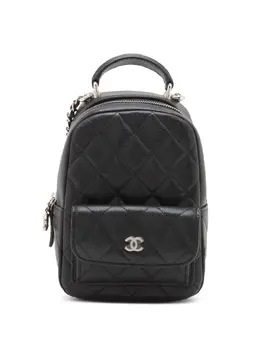CHANEL Pre-Owned: Чёрный рюкзак 