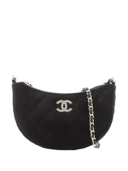 CHANEL Pre-Owned: Чёрная сумка через плечо 