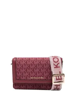 Michael Kors: Бордовая сумка через плечо  Jet Set
