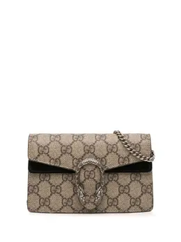 Gucci Pre-Owned: Серебристая сумка через плечо 