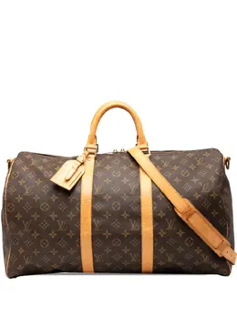 Louis Vuitton Pre-Owned: Коричневая дорожная сумка 