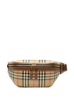 Burberry Pre-Owned: Коричневая поясная сумка 