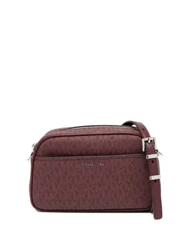 Michael Kors: Бордовая сумка через плечо  Jet Set