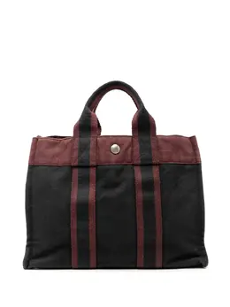 Hermès Pre-Owned: Двухцветная сумка-шоппер 