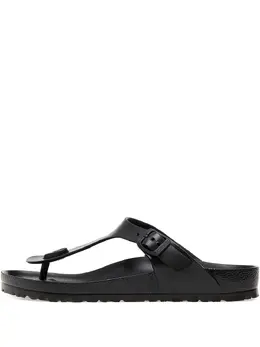 Birkenstock: Чёрные сандалии  Gizeh Eva