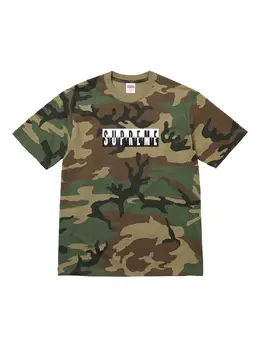 Supreme: Коричневая футболка 