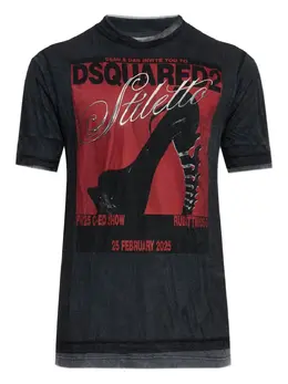 DSQUARED2: Футболка с принтом 