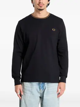 Fred Perry: Футболка  Twin Tipped с длинным рукавом