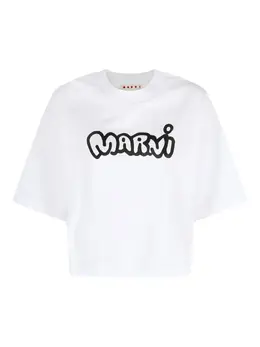 Marni: Футболка с принтом 