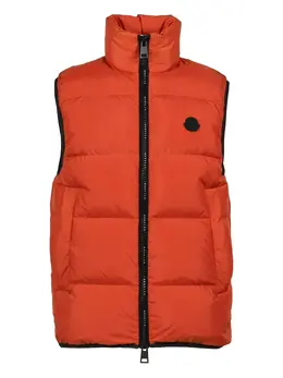 Moncler: Оранжевый жилет 